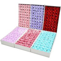 Exquisite Double Layer Wavy Soap Rose Artificial Flower Head DIY Bouquet Gift Box Accessories Indoor Wedding Festival Decora