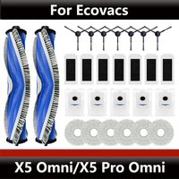 For Ecovacs X5 PRO OMNI / X5 OMNI Robot Vacuum Cleaner Dust Bags Accessories Main Side Brush Mop Cloth Replacement