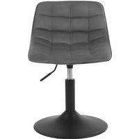 WOLTU 1PC höhenverstellbarer Barhocker Samt/Chenille 360 ° Drehbarer Küchenstuhl mit Rückenlehne für Zuhause und Bar