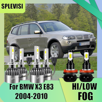 Thermal-Stable LED Headlight Fog Light Kit - No Overheating Risks H7 477 H11 For BMW X3 E83 2004 2005 2006 2007 2008 2009 2010