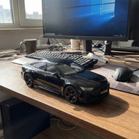 1:18 AUDI RS7 Sportback Black Warrior Supercar Diecast Alloy Model Car Remote Control Sound & Light Collect Hobby Ornament Gifts