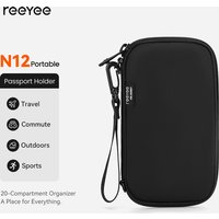 ReeYee N12 Passport Holder Wallet, Travel Organizer for Cards Tickets, Water-Resistant Scratch-Resistant Essential Wallet Pouch