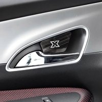 Silver Metal Interior Door Handle Trim Covers For 2012-2019 Opel Mokka X Vauxhall Car Sticker Accessories