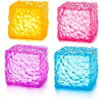 Maltose Ice Cube Sensory Squishy Fidget Toys Square Squeeze Balls Calming Down Anxiety ADHD Stress Relief Gifts for Kids Adults
