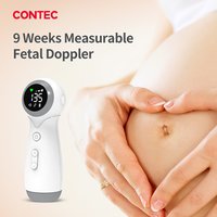Contec Doppler Fetal 10E/10F Heart Rate Monitoring Ultrasound Stethoscope Home Pregnant Women Baby Fetal Movement Prenatal