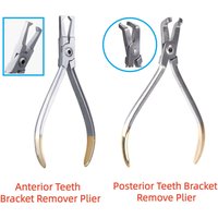 Bracket Removing Plier, Anterior Posterior Teeth Bracket Braces Removal Plier, Dental Forceps Orthodontic Plier Wire Cutter