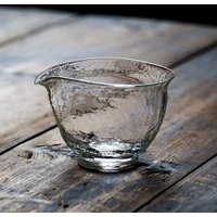 Japanese Sle Large Size Glass Gongfu Tea Set Hammered Pattern Transparent Public Cup Tea Ocean Fair Cup Tool for Tea
