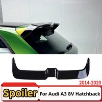 Rear Spoiler Sportback Wing Sport Trunk Lip For Audi A3 8V S3 2014-2020 Car Styling Accessories Glossy Black ABS Tail OET Style