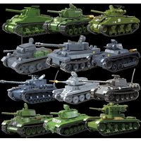 Scene Large tank Rat type heavy tank PZKPFW.IV tanks Handmade DIY Series Building blocks tank model Birthday Gift