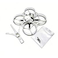 For 1S FPV Whoop NewBeeDrone LiteAF 75mm Racing Frame Kit Carbon Fiber Chassis Reinforced Bottom Plate Drone Canopy Camera Mount