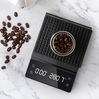 3kg/0.1g Coffee Scale with Timer Kitchen Tools Digital Multifunction Weighing Scale Pour Over Drip Espresso Scale LCD Display