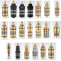 Brass Replacement Thermostatic Cartridge Shower Mixer Valve Bar Repair Kit Bathroom Water Temperature Control Faucet Cartridges