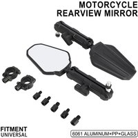 AliExpress NONE Motorcycle Rear View Mirrors 8MM 10MM Adjustable Universal For KLR650 DR650 XR650L Tenere 700 V-storm ADV Dirt Bike Part Durable