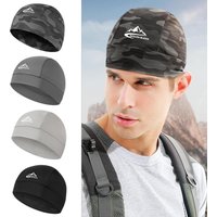 Summer Cooling Skull Cap Helmet Lining Breathable Sweat Wicking Cycling Sports Running Hat Outdoor Hiking Cap Quick Dry Cap