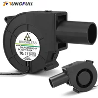 Turboventilator DC 12V met regelbare snelheid, groot luchtvolume, voor afvalolieketels en houtkachels.