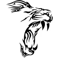 Car Stickers Personalized Creative Stickers Car Decoration Lion Waterproof and Sunscreen PVC 16*13cm
