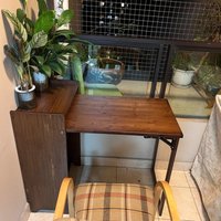 Bamboo Folding Computer Desk Multi-functional Learning Desk Space-saving Living Room Dining Table Thickened Office Workbench