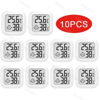 4-10PCS Mini LCD Digital Thermometer Hygrometer Indoor Room Temperature And Humidity Meter Sensor Meter Home Thermometer