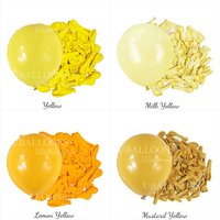 10/30/50Pcs Yellow Balloons Retro Mustard Lemon Maca Pastel Yellow Helium Latex Balloons for Birthday Baby Shower Wedding Decor