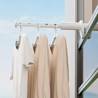 Window Frame Clothes Hanger Portable Hanging Drying Rack Indoor Home Hanging Rack for Clothes travel telescopic clothes rack