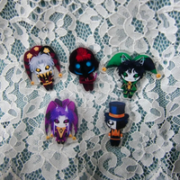 Customizable Acrylic Keychain - Horror Game Characters from the Freak Circus Craft Charms Unique Video Game Themed Accessories