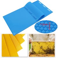 1set Apiculture Silicone Beeswax Honeycomb Mold Flexible Wax for Machine Foundation Sheets Press Embosser Wax Nest Base Making
