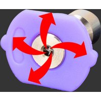 Purple Plant 4-direction Water Discharge Nozzle With 1/4 Inch Quick Connector High Pressure Washer Mist Nozzle Tips