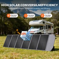 CTOLITY 1800W Portable Power Station &100W 200W Solar Panel 110V LED Light Emergency Solar Power Bank for Home Outdoor Camping