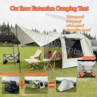 Camping Car Box Docking Tent, Portable Waterproof Car Rear Tent, 3-4 Person Extension Tent, Sunshade Tunnel Tent Outdoor