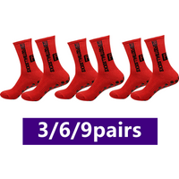 3/6/9pairs unisex non slip grip cycling running towel bottom breathable shockproof non slip athletic exercise socks