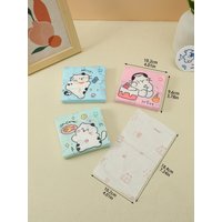 3Pcs/pack of cute cat color cartoon printed mini tisssues, suitable for daily life clean portable style