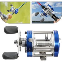 Round Baitcasting Reel with 30lbs Max Drag, 2BB+1RB Saltwater-Resistant Baitcasting Fishing Reel for Fresh & Saltwater Fishing