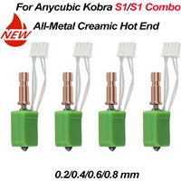Upgrade Hotend ceramic Nozzle For Anycubic Kobra S1/Kobra S1 Combo S1C 3d Printer 24V 48W Rapid heating 3d Printer Accessories