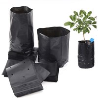20pcs Thickened Plant Pe Seedling Bag Seedling Bag Green Garden With Ventilation Holes Fruit Tree Plant Bonsai Planting Bag