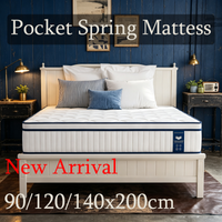 Matelas à ressorts ensachés 7 zones, nouvelle arrivée, 90/120/140x200cm, 25cm, respirant et offrant un soutien ferme, conception d'isolation des mouvements, idéal pour dortoir, chambre d'amis et