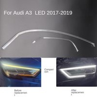 For AUDI A3 2017-2019 LED DRL Light guide plate Light guide tube Headlight Daytime Running Light Guide Angel Eye