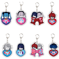 New Anime HUNDRED LINE acrylic Home Desk Decorate for Fans Key Chain