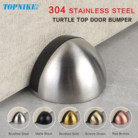 Stainless steel door stopper turtle-top door stop door bumper glass door room door holder anti-collision device non-drilling