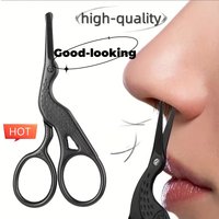 Round Head Stainless Steel Nose Hair Scissors Stork Type BeautyScissors For Eyebrows Nose Hair Beard Ear Hair Eyebrow Scissors