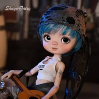 ShugaFairy Lark 1/6 Bjd Doll Big-head Yinli Body Y2k Industrial Style Music Master Toys Fullset Bjd 1/6 Jointed Dolls