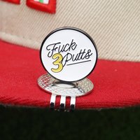 1 Pcs Golf Ball Marker Gift For Golfers Golf Cap Clips With Magnet Mark Golf Ball Position Removable Metal Drop Ship