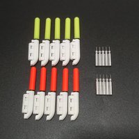 10 pcs/lot Electronic Light Stick With Battery CR322 CR425 Clip on Fishing Rod Tip Waterproof Glowing Fishing Tackle J546