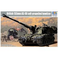 Trumpeter Military Assembled Tank Model Kit 00324 British AS-90 155 mm Self-propelled Howitzer 1/35