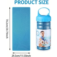 2PCS Cooling Towels 30x90cm Soft Breathable Sweat Ice Towel for Outdoor Sports Yoga Gym Golf Camping Running Fitness Workout