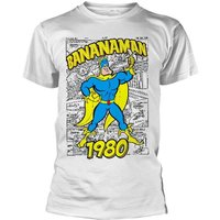 Beano Bananaman 1980 Poster White T Shirt New Official