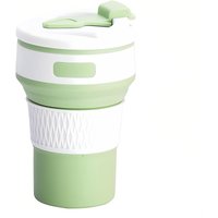 Collapsible Silicone Travel Mug Lightweight and Portable Leak-proof Water Bottle, Suitable for Travel, Yoga and Other Sports.