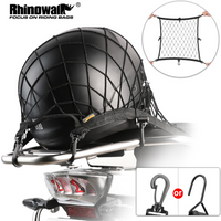 Rhinowalk Motorradhelm-Halter, Netz, 8, Metall/Kunststoff-Haken, Motorrad-Gepäcknetz, Halter, Netz, Aufbewahrung, Kofferraum, Tasche, Zubehör