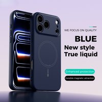 Magnetic for Magsafe Wireless Charge Liquid Silicon Case for iPhone 17 Pro Max 17Air 17Pro 17Pro Max Protective Shell Soft Cover