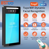 Tuya 5000 User 7In Free Cloud API Touch Lcd 2MP Camera Biometric Face Recognition Wifi Password Access Control Time Attendance