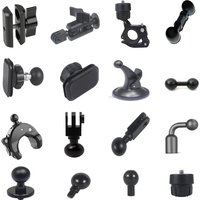 Adaptateur à rotule pour Gopro fore11 10 9, 13mm/15mm/17mm/20mm, clip de montage pour caméra d'action, voiture, montage automatique, rapide, ket, enregistreur, ventouse